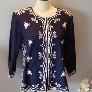 Vintage Tesoro's embroidered blouse